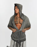 Men's Zip-Up Cardigan with Side Pockets