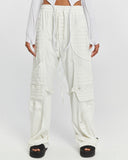 Women's Wide-Leg Pants with Pleated Pockets