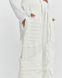 Women's Wide-Leg Pants with Pleated Pockets