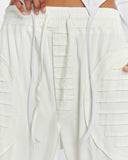 Women's Wide-Leg Pants with Pleated Pockets